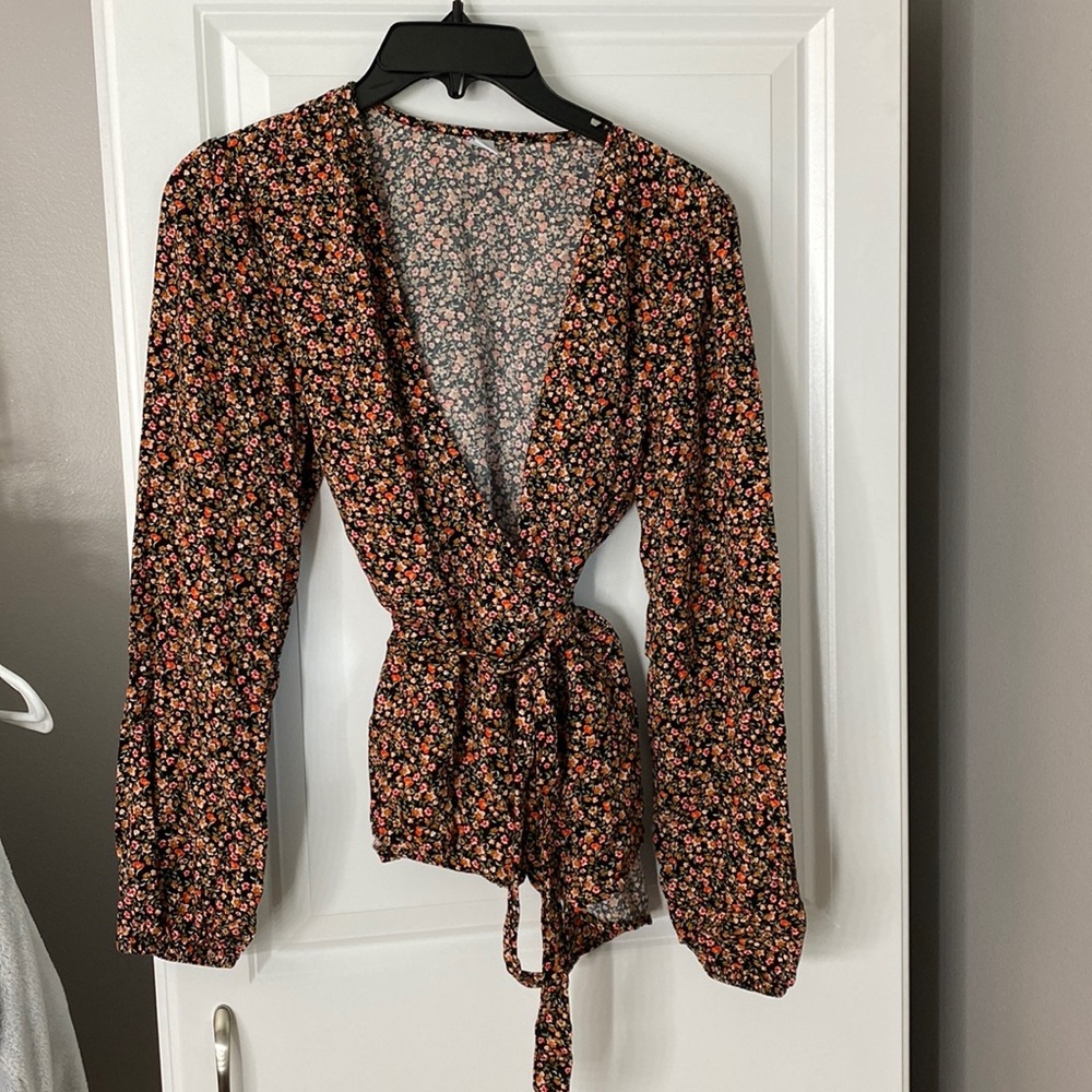 Light weight wrap blouse